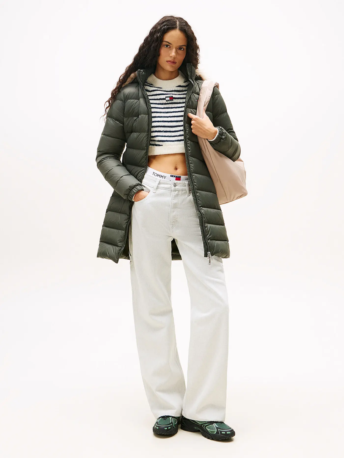 TOMMY JEANS | Daunenmantel | olive
